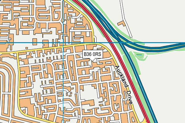 B36 0RS map - OS VectorMap District (Ordnance Survey)