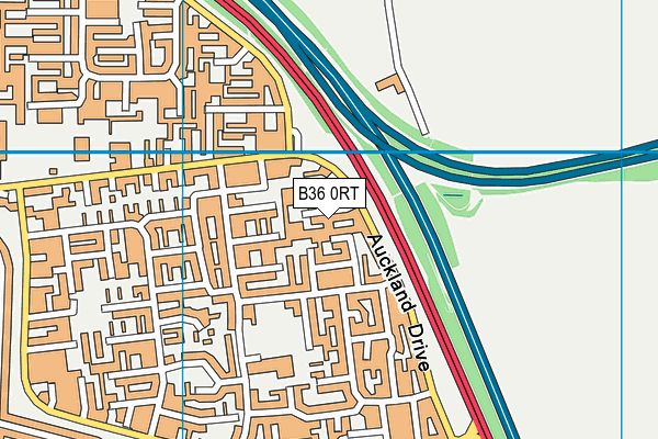 B36 0RT map - OS VectorMap District (Ordnance Survey)