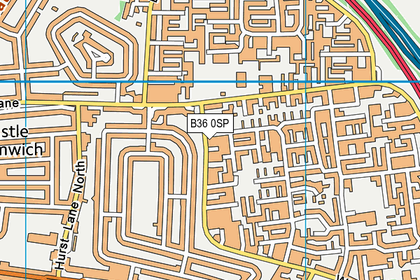 B36 0SP map - OS VectorMap District (Ordnance Survey)