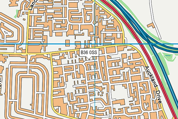 B36 0SS map - OS VectorMap District (Ordnance Survey)