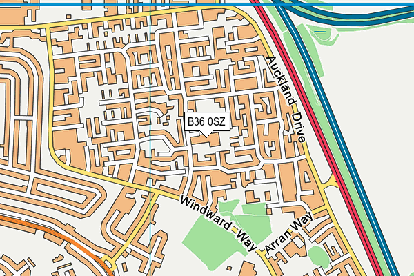 Smith's Wood Primary Academy map (B36 0SZ) - OS VectorMap District (Ordnance Survey)