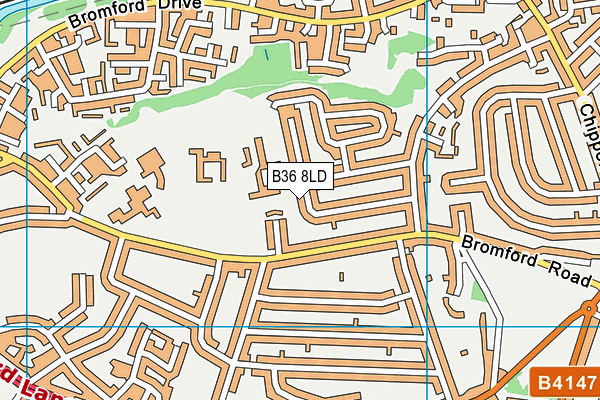 Hodgehill Primary School map (B36 8LD) - OS VectorMap District (Ordnance Survey)