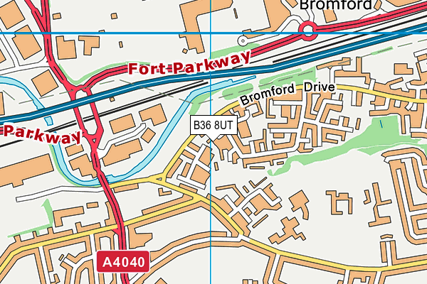 B36 8UT map - OS VectorMap District (Ordnance Survey)