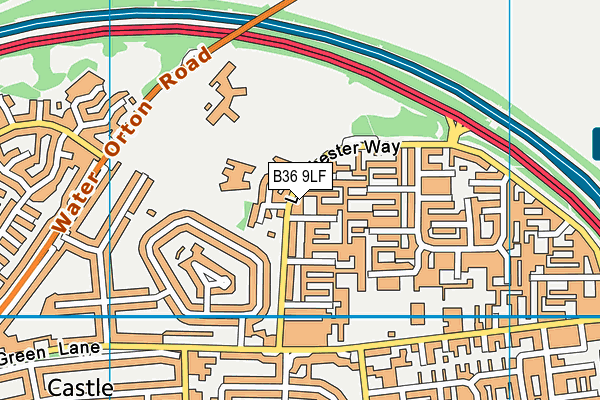 Castlewood School map (B36 9LF) - OS VectorMap District (Ordnance Survey)