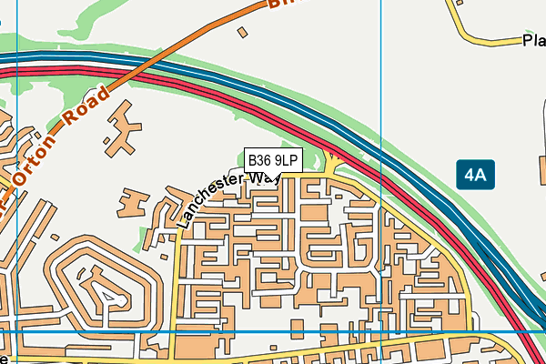 Lanchester Park map (B36 9LP) - OS VectorMap District (Ordnance Survey)