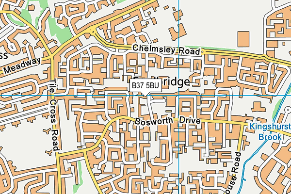 Fordbridge Community Primary School map (B37 5BU) - OS VectorMap District (Ordnance Survey)