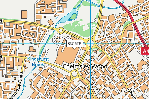 B37 5TP map - OS VectorMap District (Ordnance Survey)