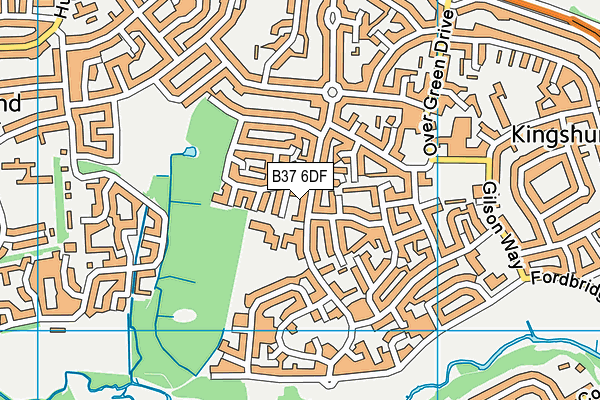 Yorkswood Primary School map (B37 6DF) - OS VectorMap District (Ordnance Survey)