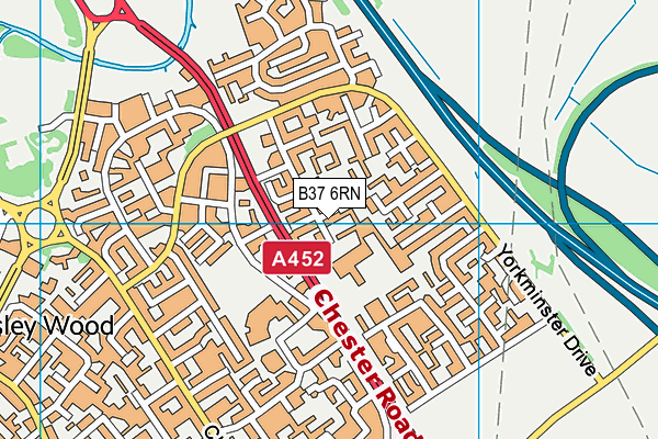 Windy Arbor Primary School map (B37 6RN) - OS VectorMap District (Ordnance Survey)