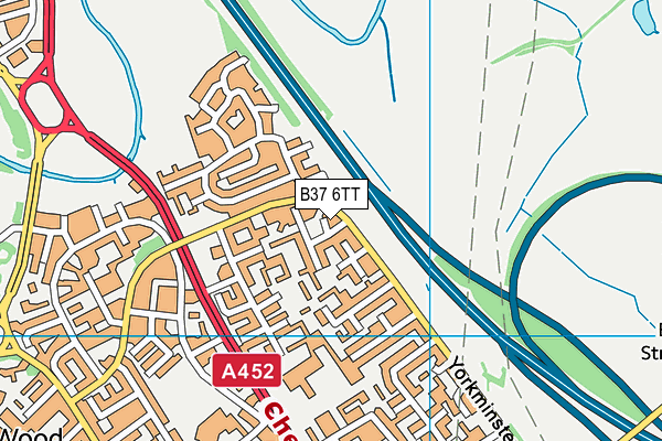 B37 6TT map - OS VectorMap District (Ordnance Survey)