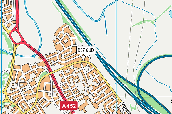 B37 6UD map - OS VectorMap District (Ordnance Survey)