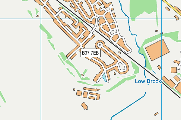 B37 7EB map - OS VectorMap District (Ordnance Survey)