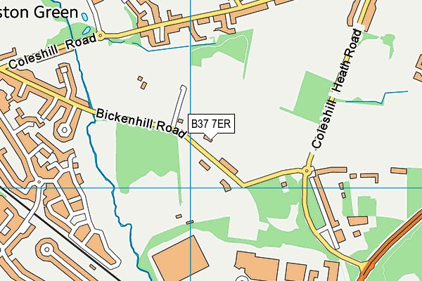 B37 7ER map - OS VectorMap District (Ordnance Survey)