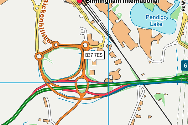 B37 7ES map - OS VectorMap District (Ordnance Survey)