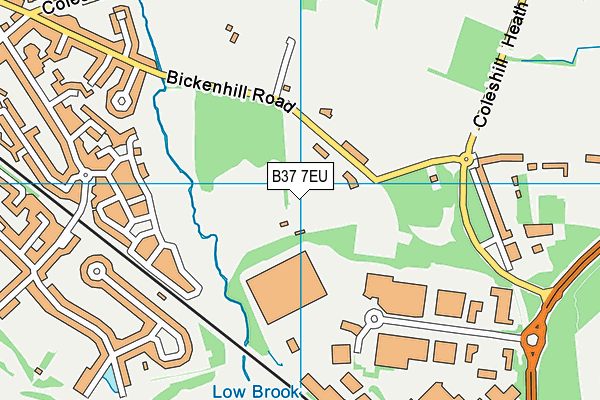 B37 7EU map - OS VectorMap District (Ordnance Survey)