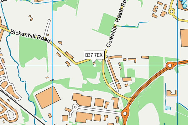 Gorse Farm Park map (B37 7EX) - OS VectorMap District (Ordnance Survey)