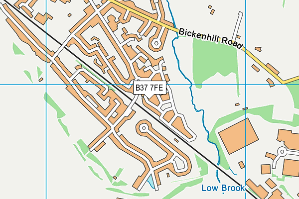 B37 7FE map - OS VectorMap District (Ordnance Survey)