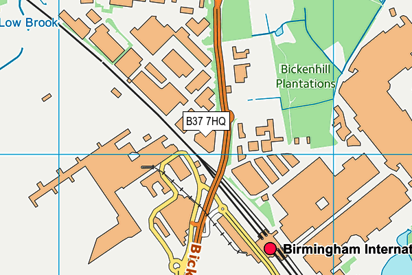 B37 7HQ map - OS VectorMap District (Ordnance Survey)