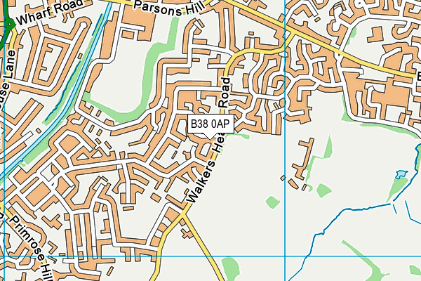 B38 0AP map - OS VectorMap District (Ordnance Survey)