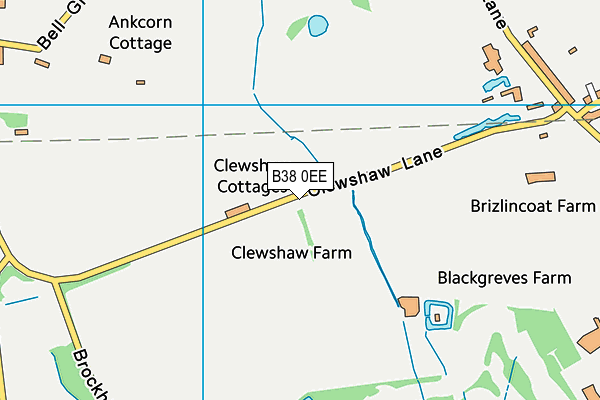 The Driving Range At Becketts Farm map (B38 0EE) - OS VectorMap District (Ordnance Survey)