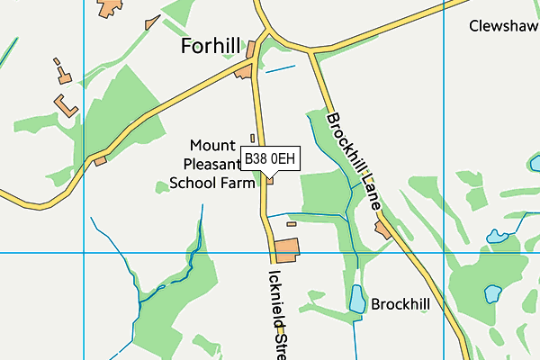 B38 0EH map - OS VectorMap District (Ordnance Survey)