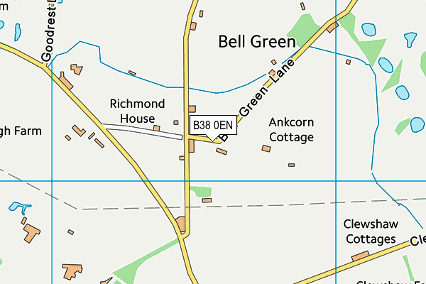 B38 0EN map - OS VectorMap District (Ordnance Survey)