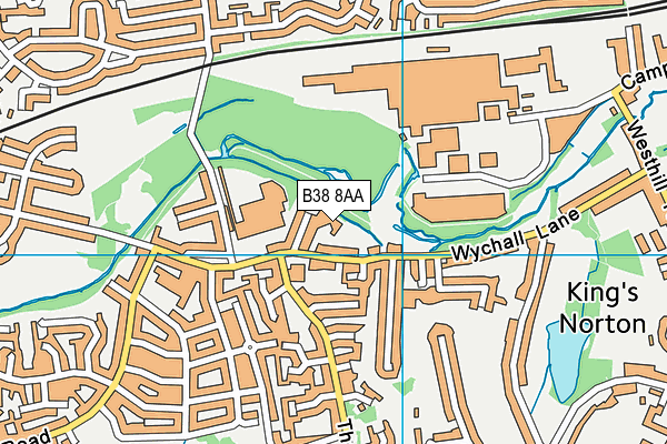 B38 8AA map - OS VectorMap District (Ordnance Survey)