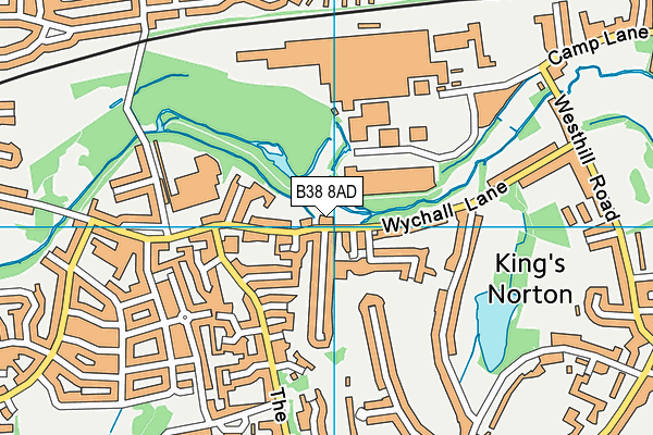 B38 8AD map - OS VectorMap District (Ordnance Survey)