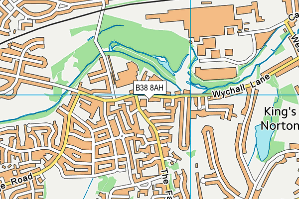 B38 8AH map - OS VectorMap District (Ordnance Survey)