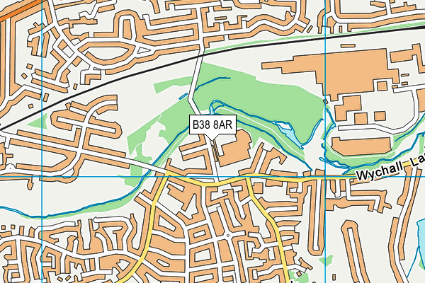 B38 8AR map - OS VectorMap District (Ordnance Survey)