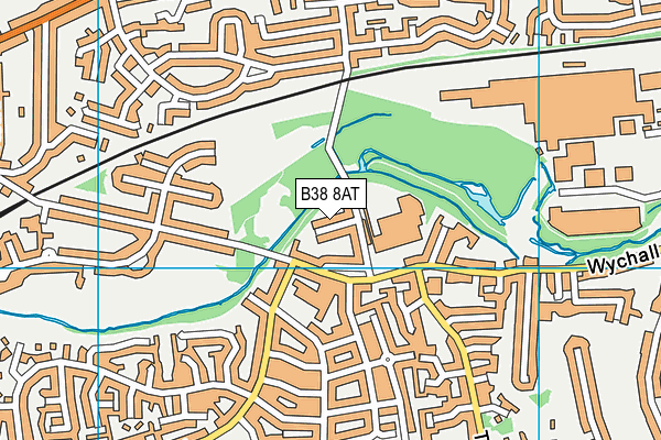 B38 8AT map - OS VectorMap District (Ordnance Survey)