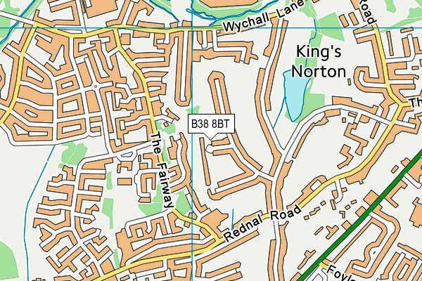 B38 8BT map - OS VectorMap District (Ordnance Survey)