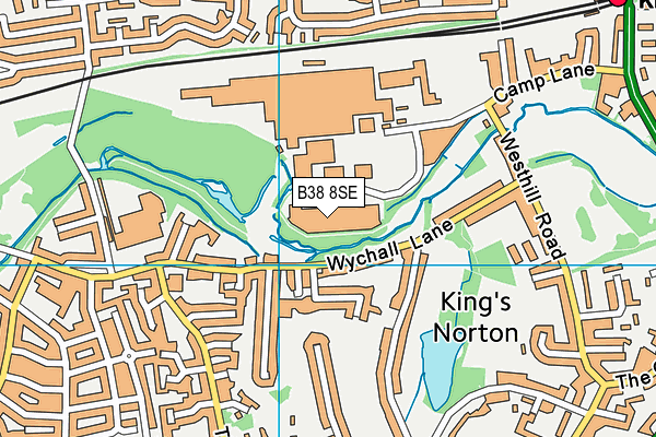 B38 8SE map - OS VectorMap District (Ordnance Survey)