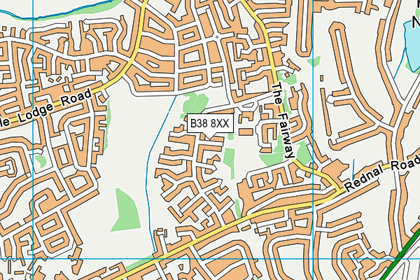 B38 8XX map - OS VectorMap District (Ordnance Survey)