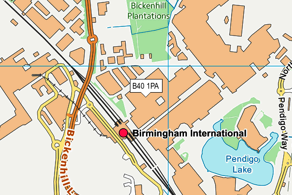 B40 1PA map - OS VectorMap District (Ordnance Survey)