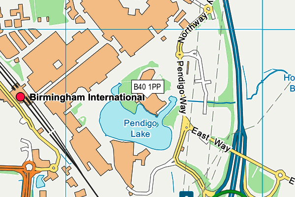 Livingwell Health Club (Birmingham Metropole) map (B40 1PP) - OS VectorMap District (Ordnance Survey)