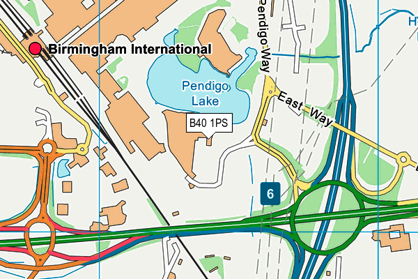 B40 1PS map - OS VectorMap District (Ordnance Survey)