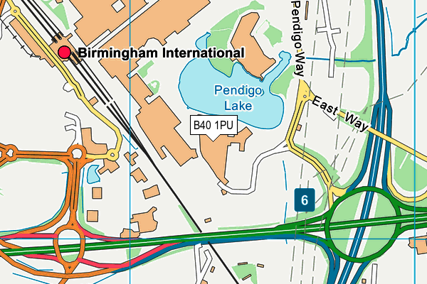 B40 1PU map - OS VectorMap District (Ordnance Survey)