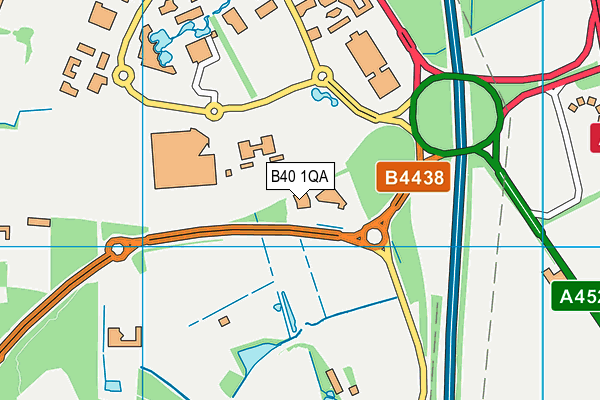 B40 1QA map - OS VectorMap District (Ordnance Survey)