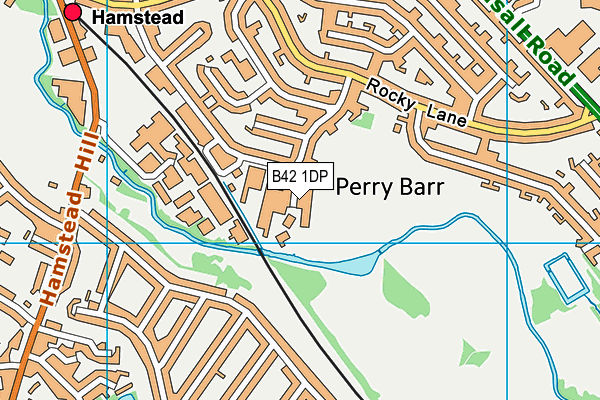 B42 1DP map - OS VectorMap District (Ordnance Survey)
