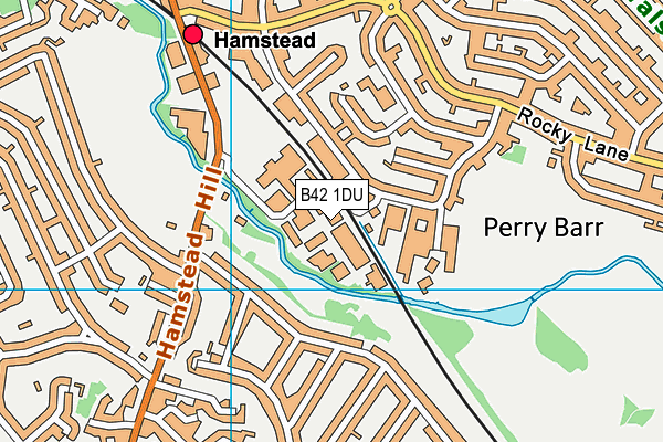 B42 1DU map - OS VectorMap District (Ordnance Survey)