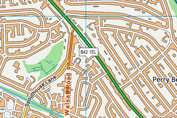 B42 1EL map - OS VectorMap District (Ordnance Survey)