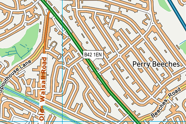 B42 1EN map - OS VectorMap District (Ordnance Survey)