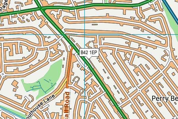 B42 1EP map - OS VectorMap District (Ordnance Survey)