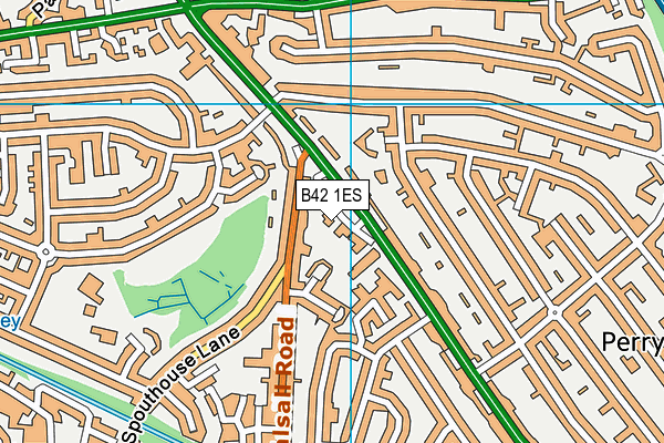 B42 1ES map - OS VectorMap District (Ordnance Survey)