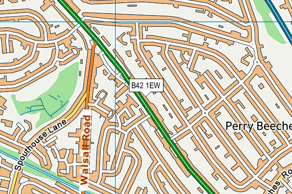 B42 1EW map - OS VectorMap District (Ordnance Survey)