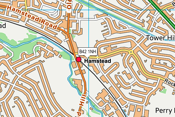 B42 1NH map - OS VectorMap District (Ordnance Survey)