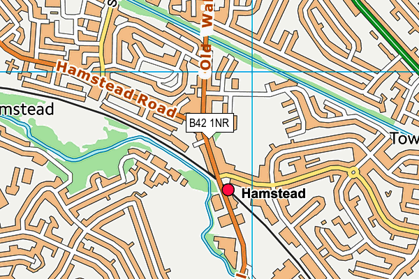 B42 1NR map - OS VectorMap District (Ordnance Survey)