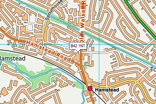 B42 1NT map - OS VectorMap District (Ordnance Survey)