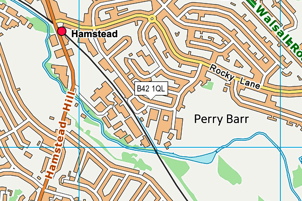 B42 1QL map - OS VectorMap District (Ordnance Survey)